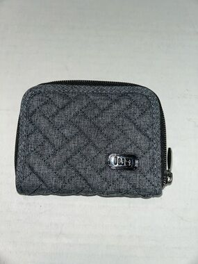 Lug Mini Handspring small gray zip around wallet